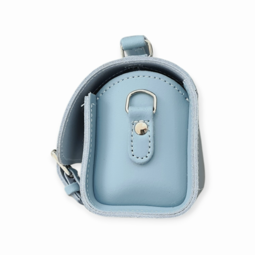 Handmade Leather Bowler Bag in Sea Green