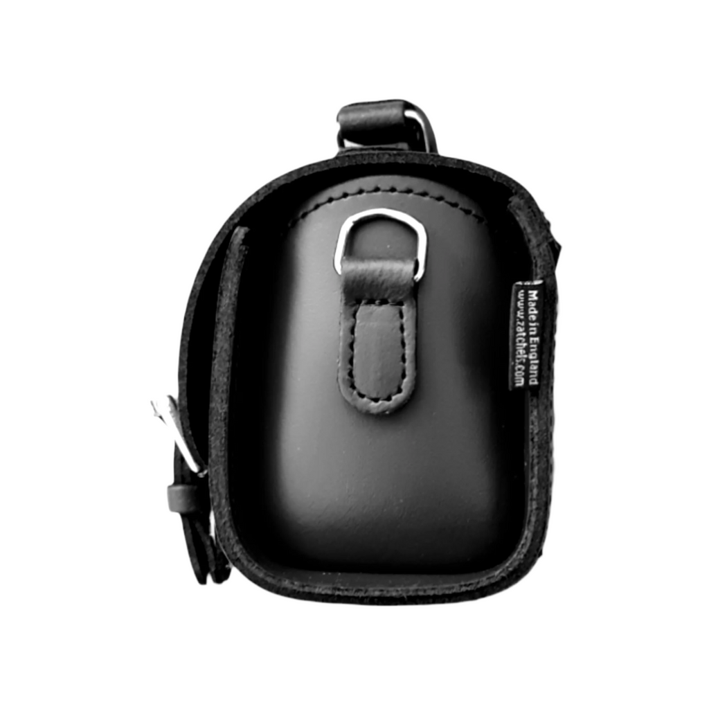 Handmade Leather Bowler Bag in Black