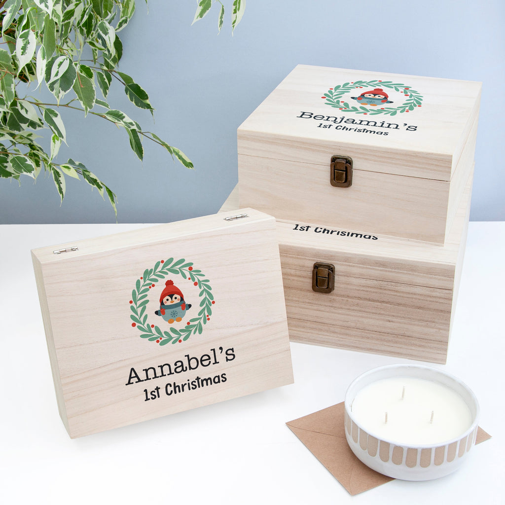 Personalised Baby's First Christmas Eve Box