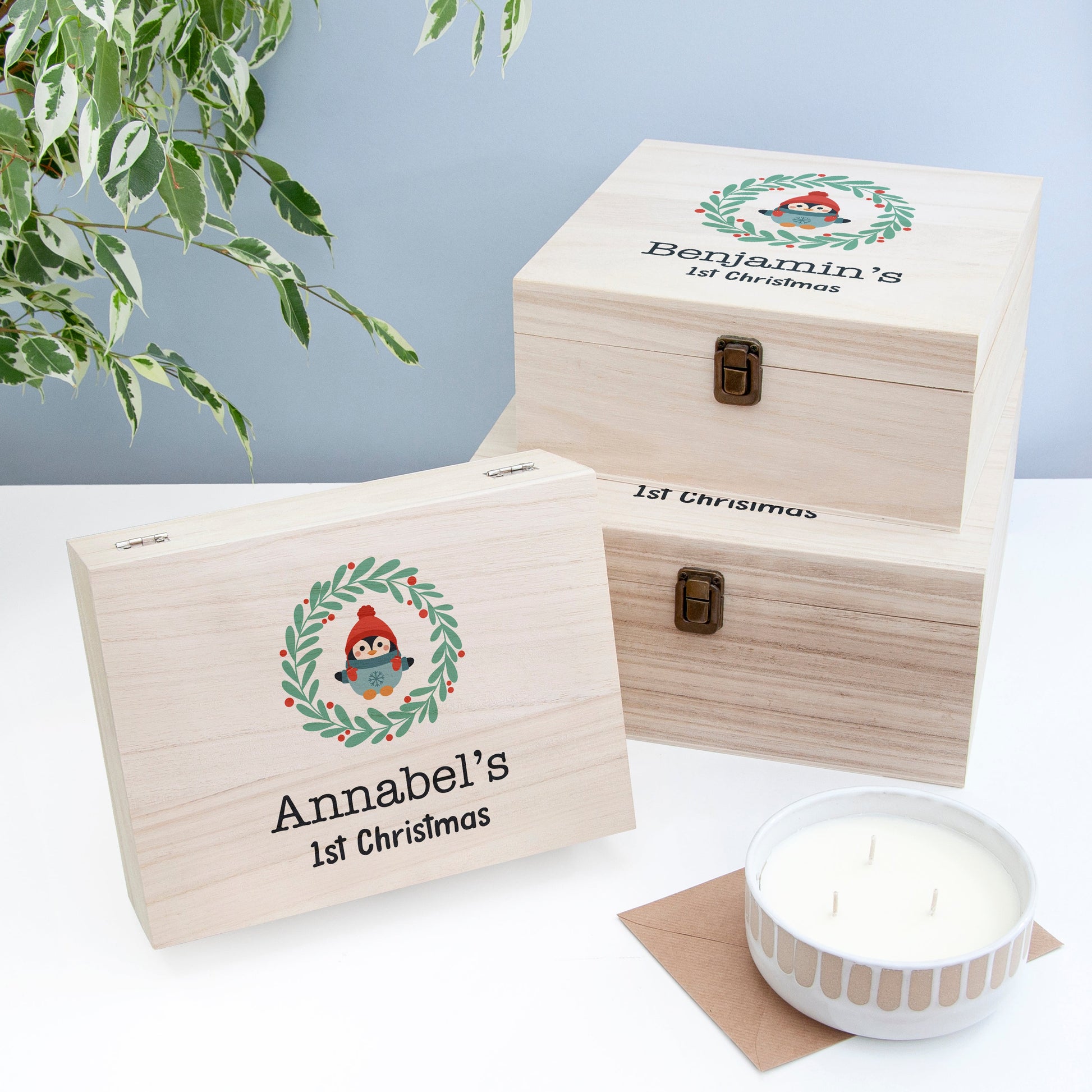 Personalised Baby's First Christmas Eve Box