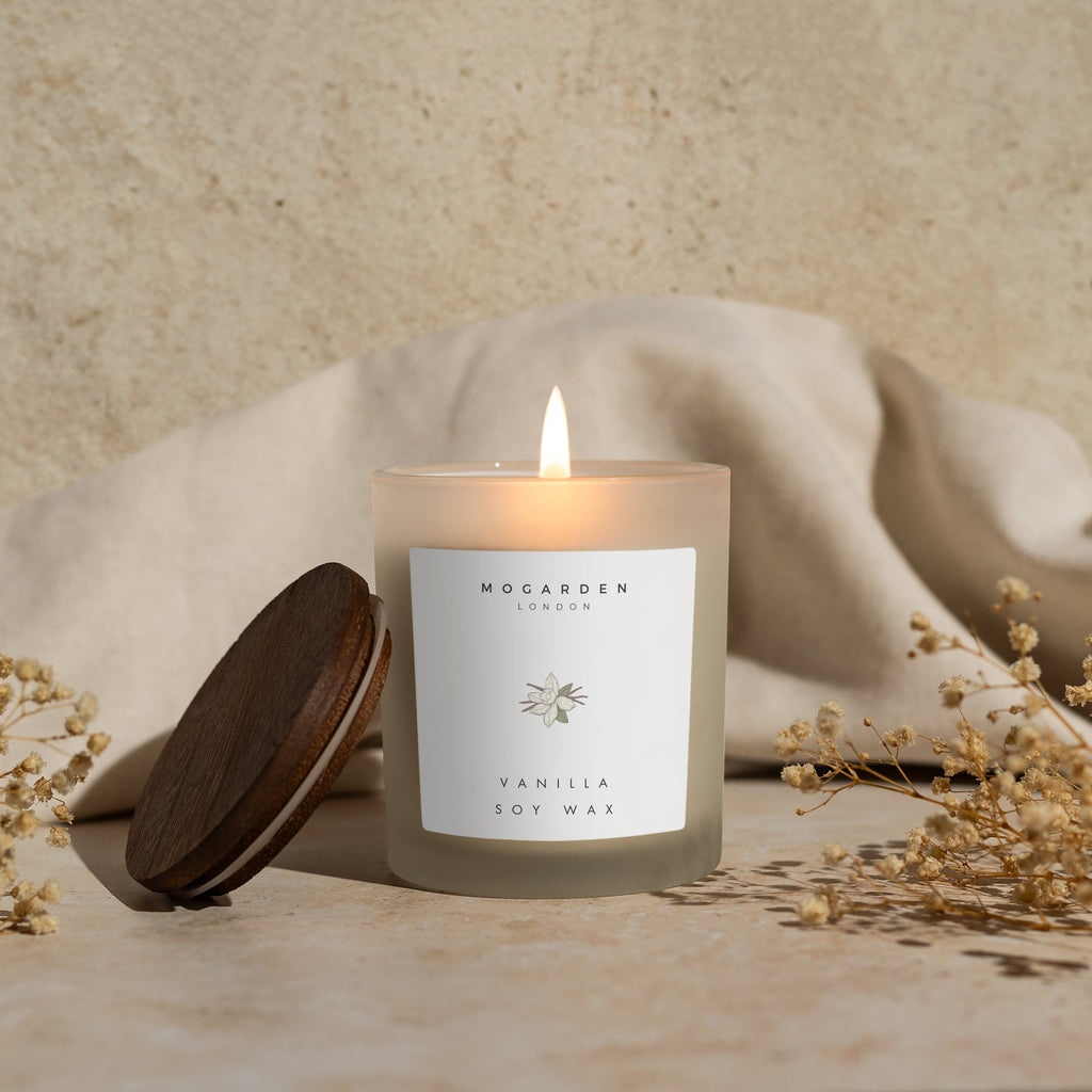 Natural Soy Vanilla Amber Candle 220g