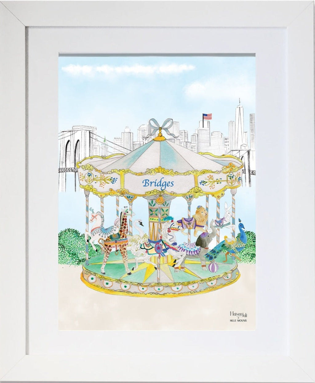 The Carousel of Brooklyn for Boys Wall Print
