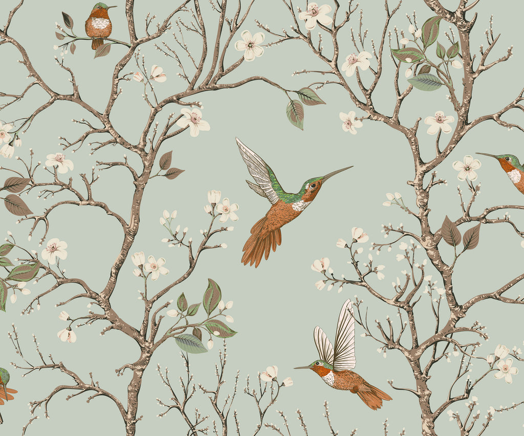 Bronte Bird and Branch Wallpaper