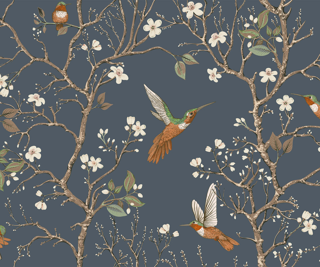 Bronte Bird and Branch Wallpaper