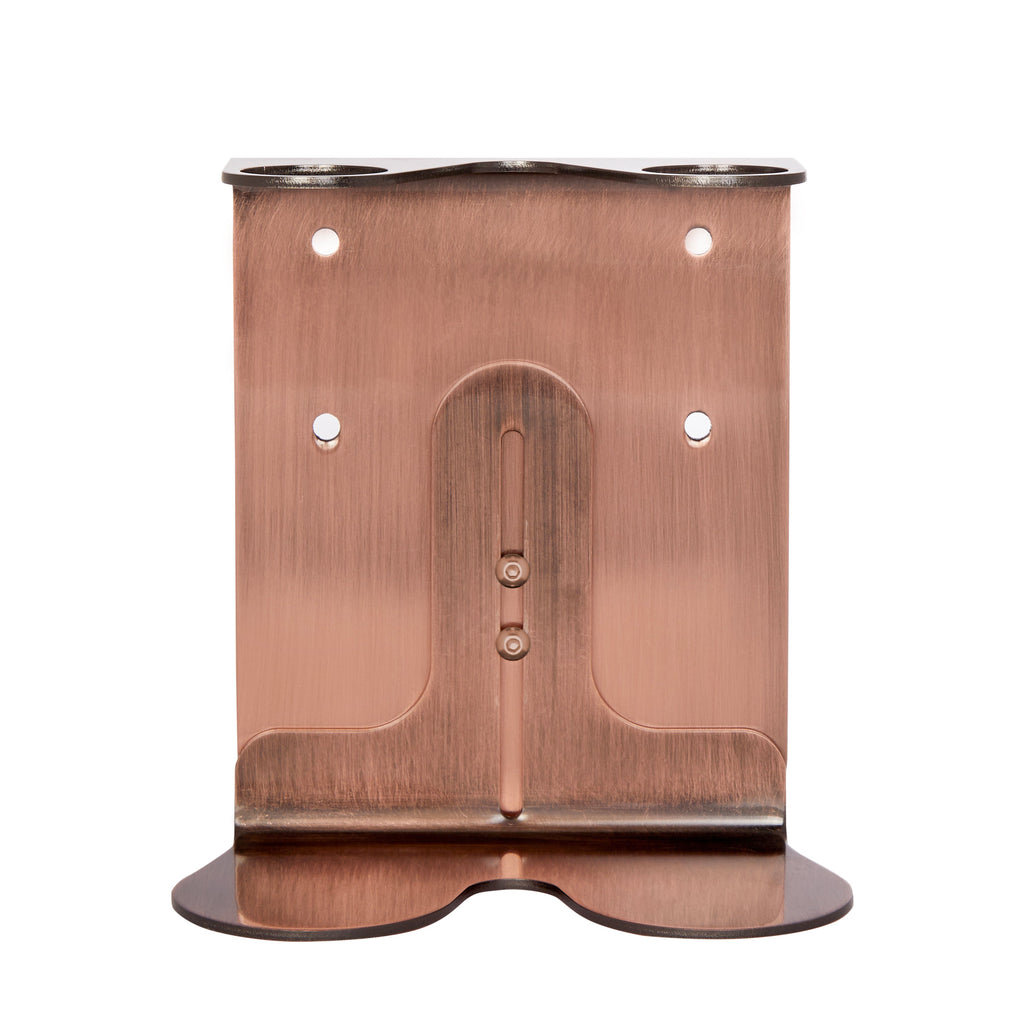 Copper Double Bottle Holder for Walls
