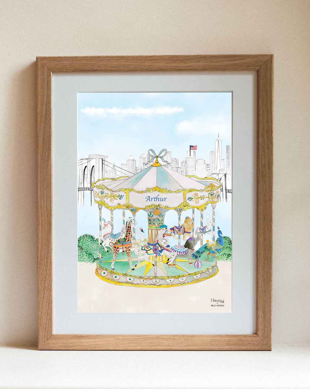 The Carousel of Brooklyn for Boys Wall Print