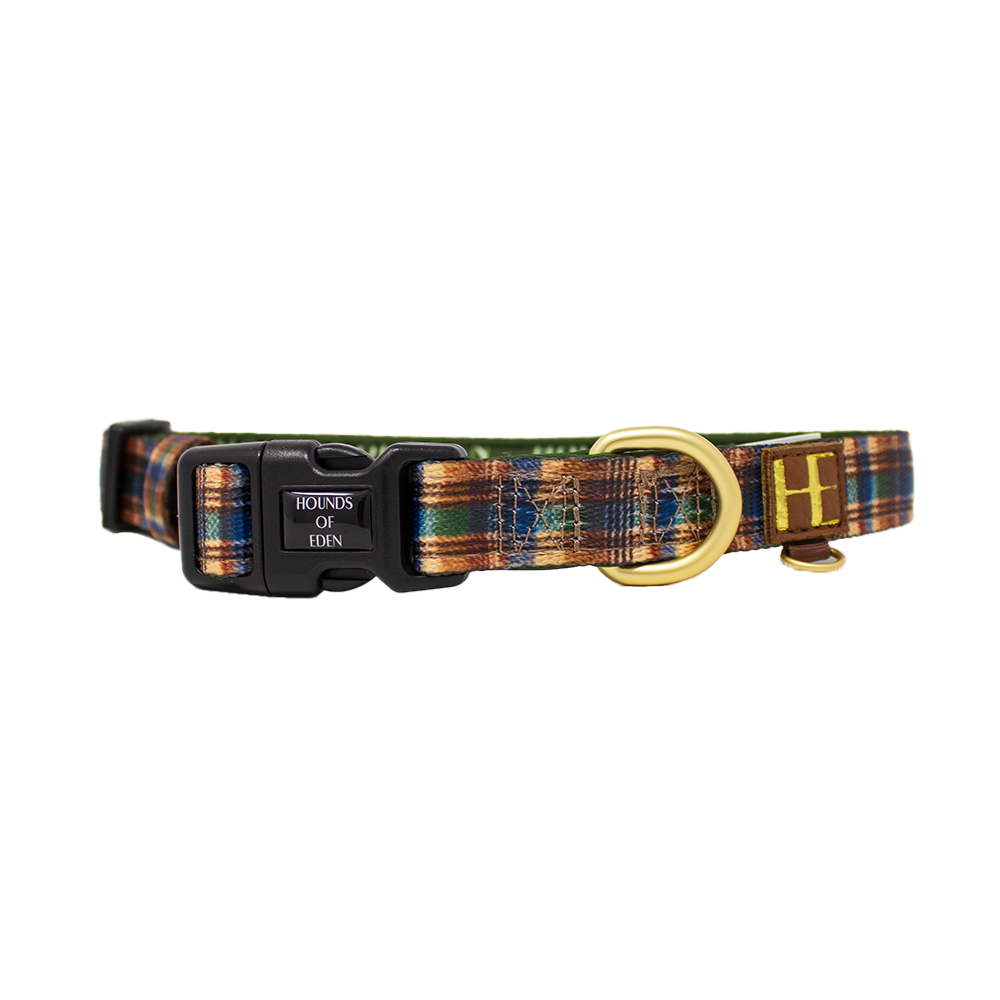 Oak Forest Plaid Dog Harness for Small Breeds