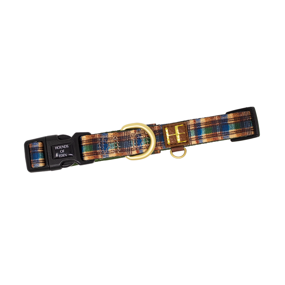 Oak Forest Plaid Dog Harness for Small Breeds