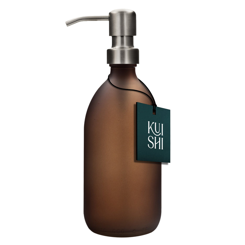 Frosted Amber Glass Dispenser