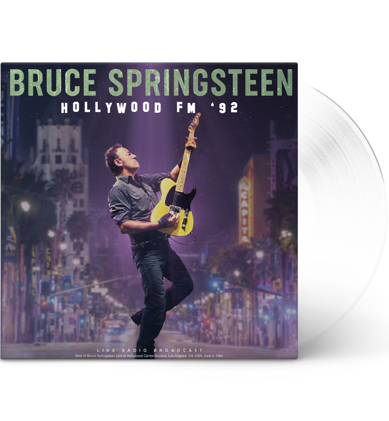Bruce Springsteen Hollywood FM 92 Limited Edition 12 Inch Clear Vinyl Album