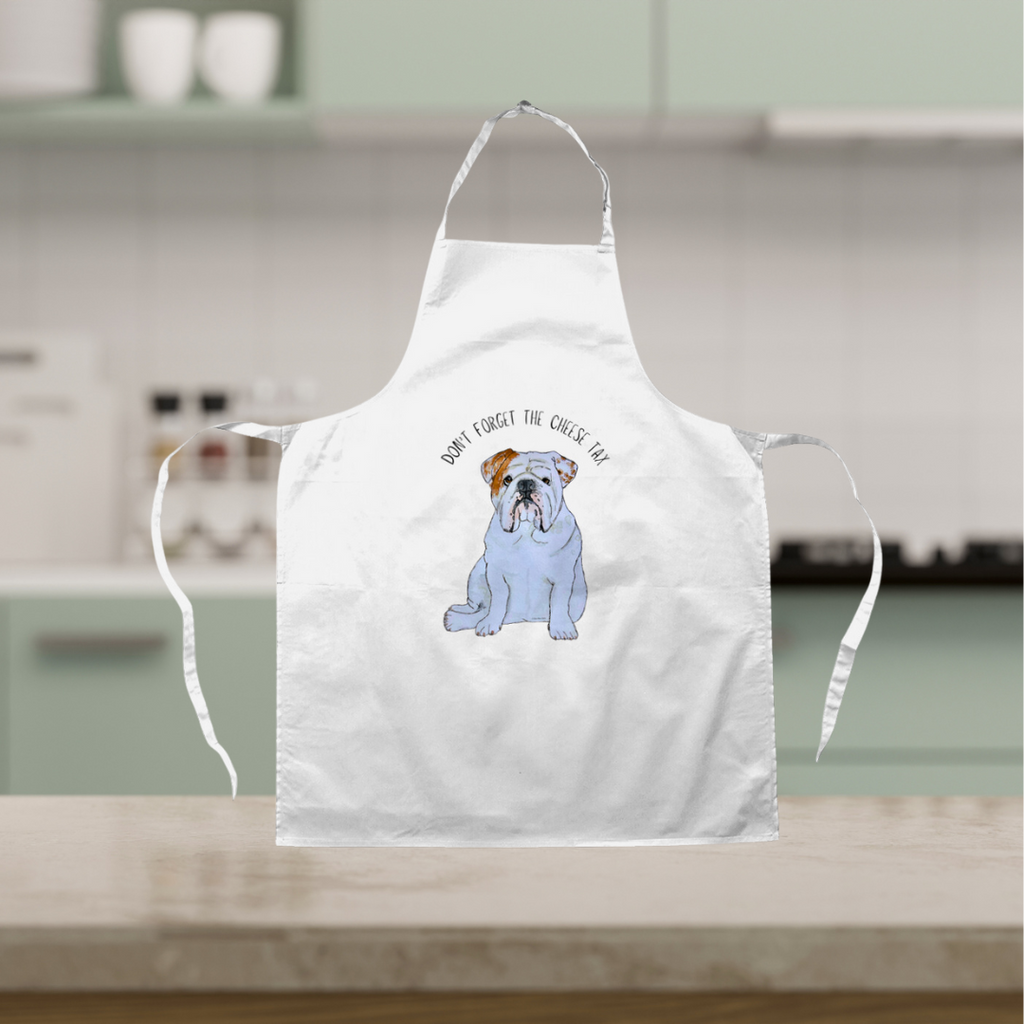 Cheese Tax Apron for Bulldog Parents