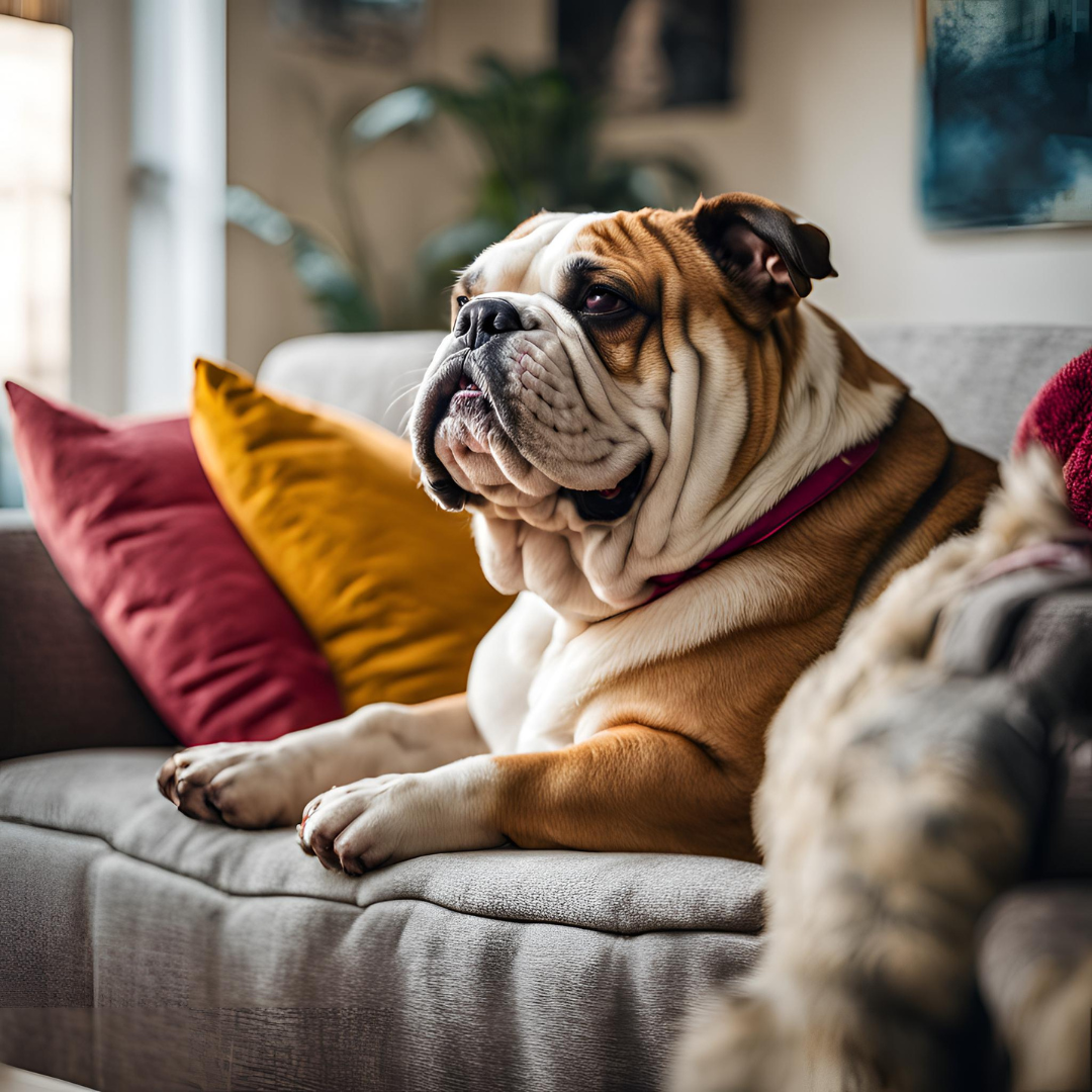 Bulldog Cushion Cover
