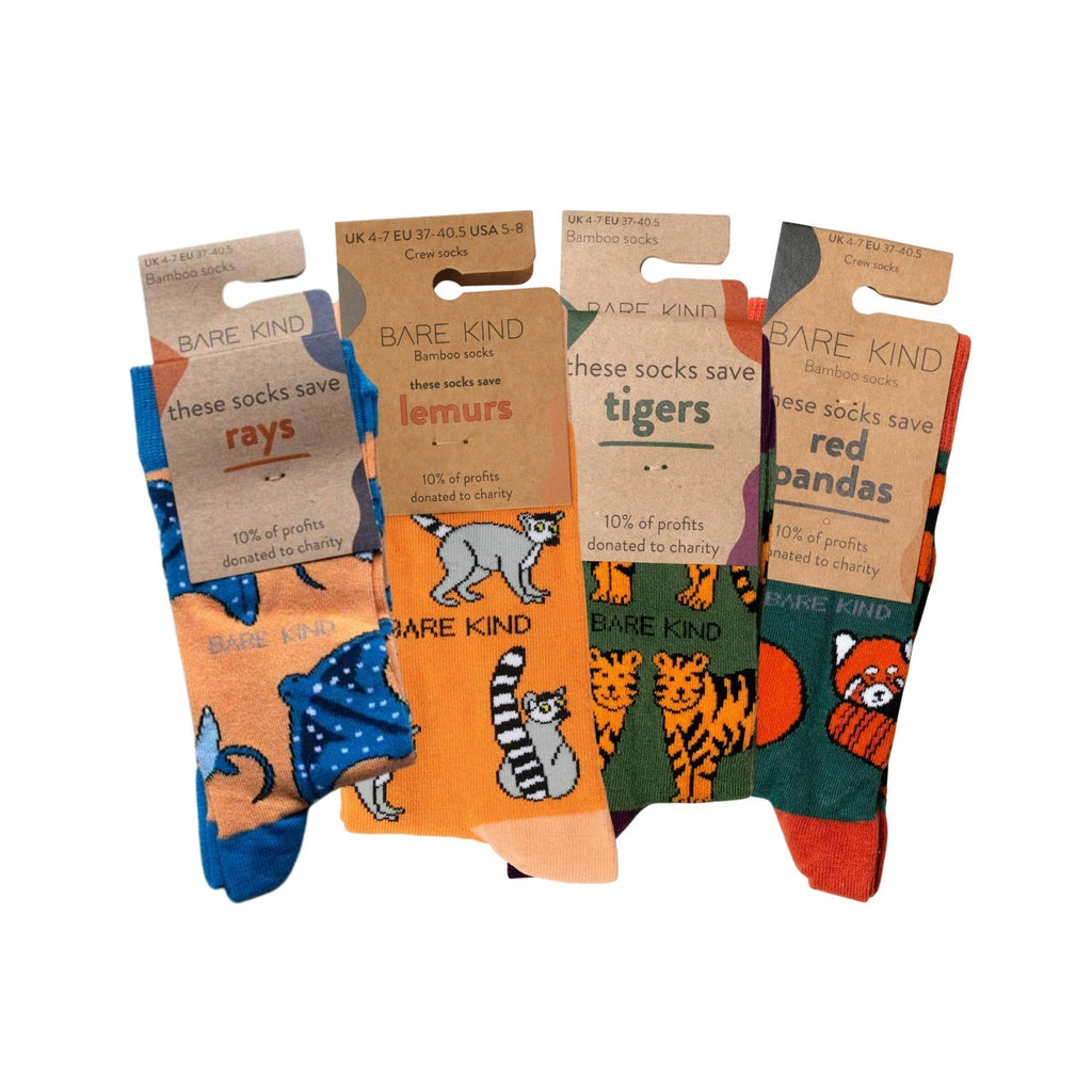Orange Lover 4 Bamboo Sock Set