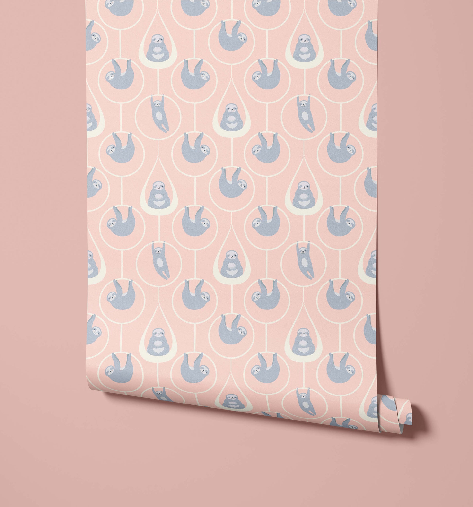 Sloth Wallpaper for Kids Rooms