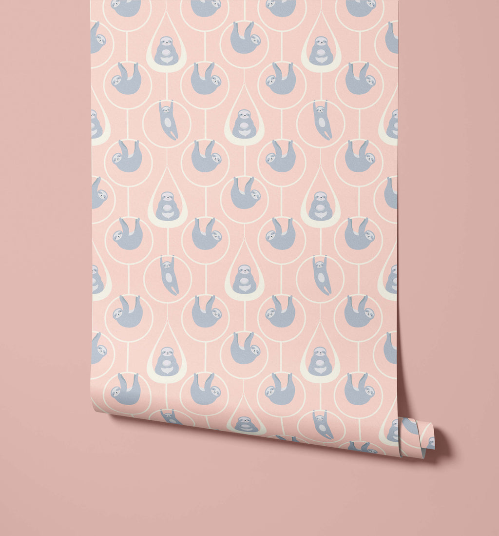 Sloth Wallpaper for Kids Rooms