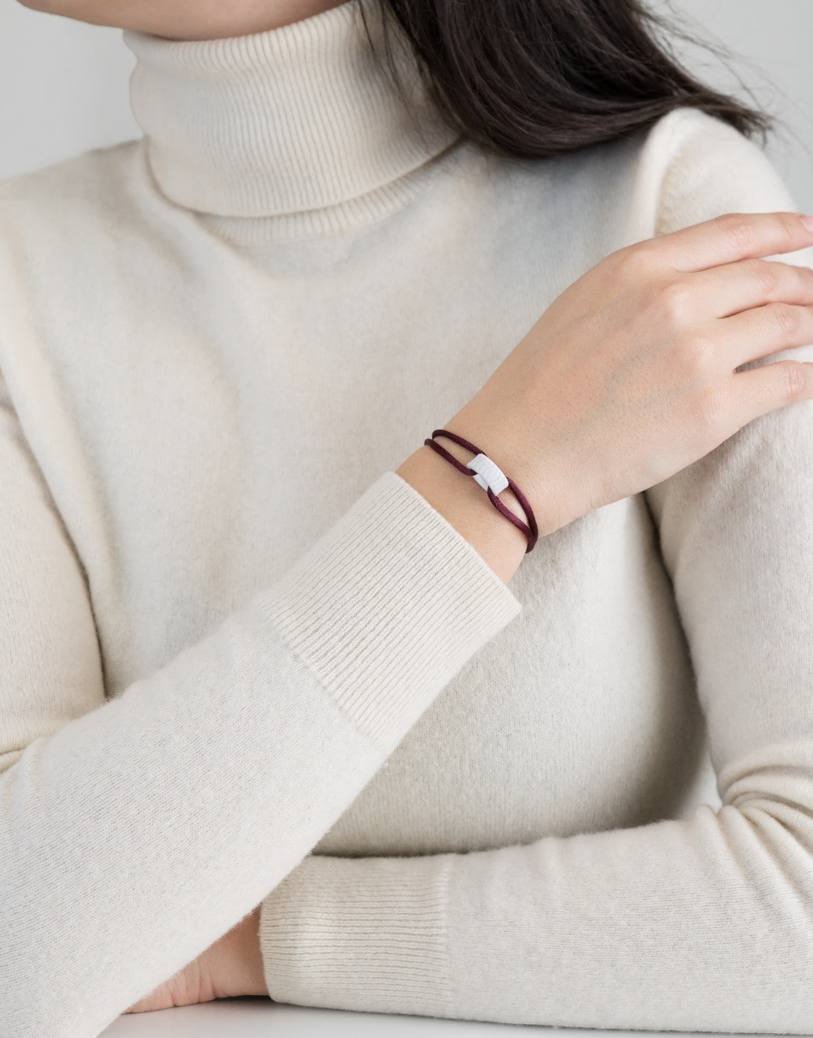 Cord Bracelet in Snow