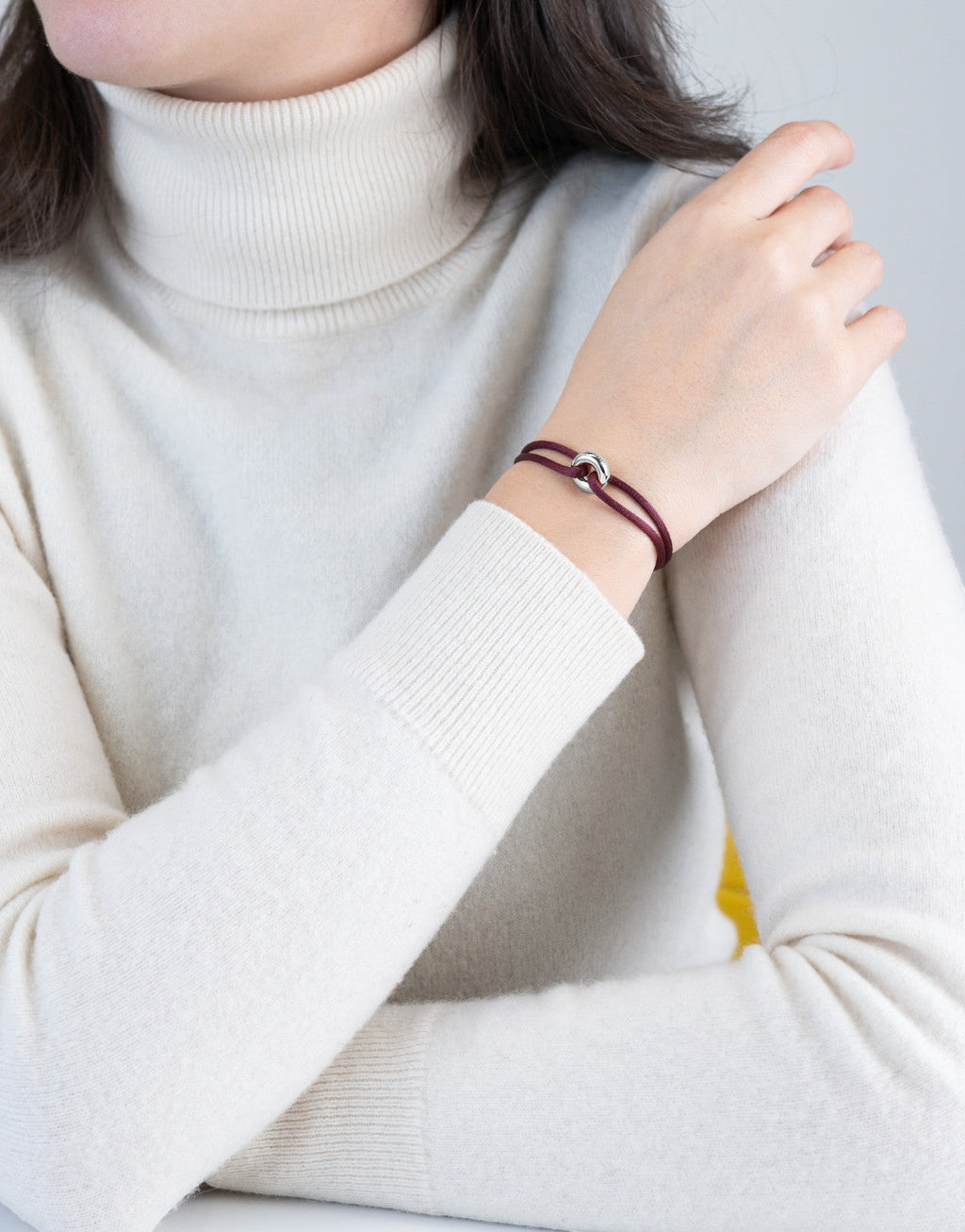 Silver Soho Cord Bracelet