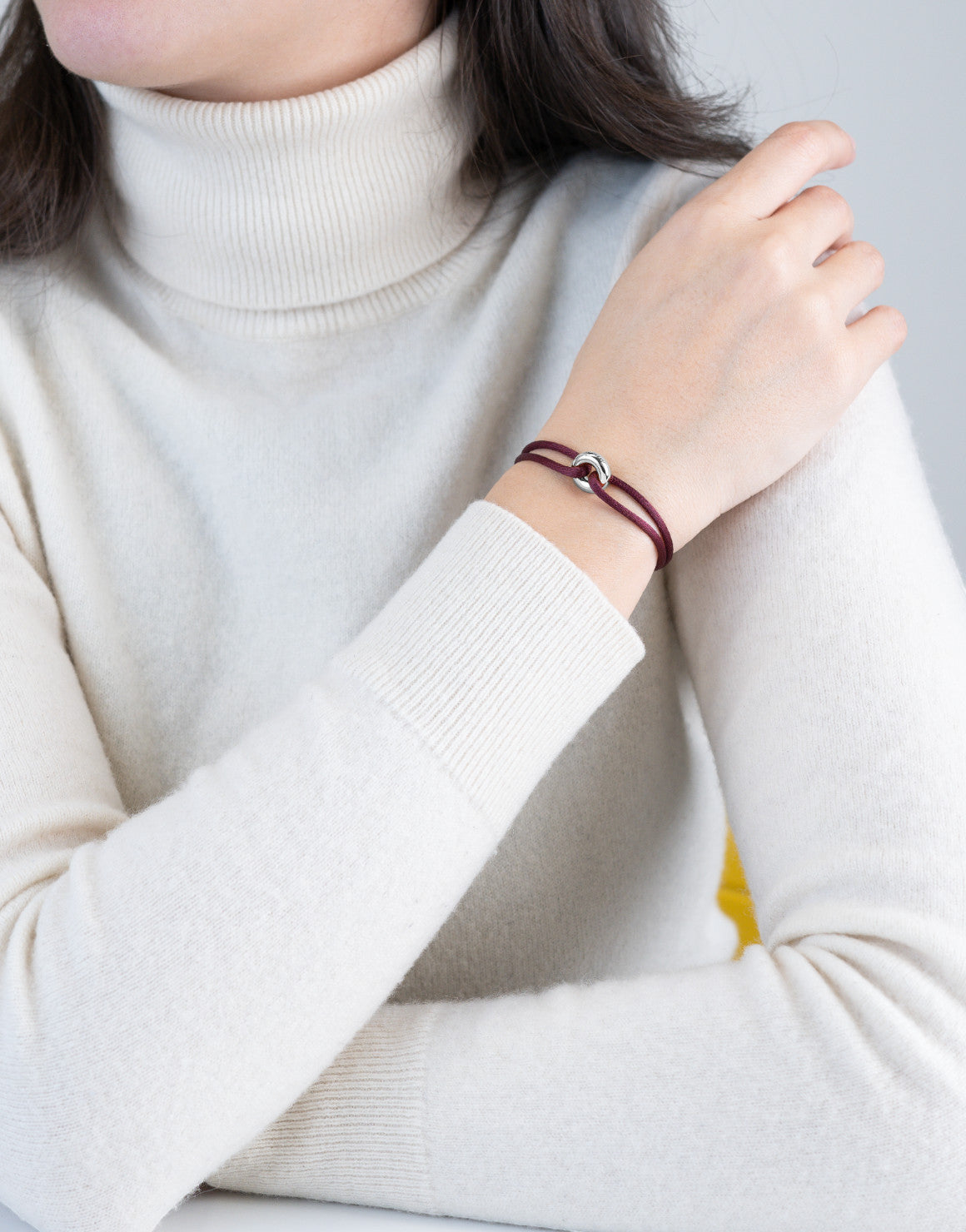Silver Soho Cord Bracelet