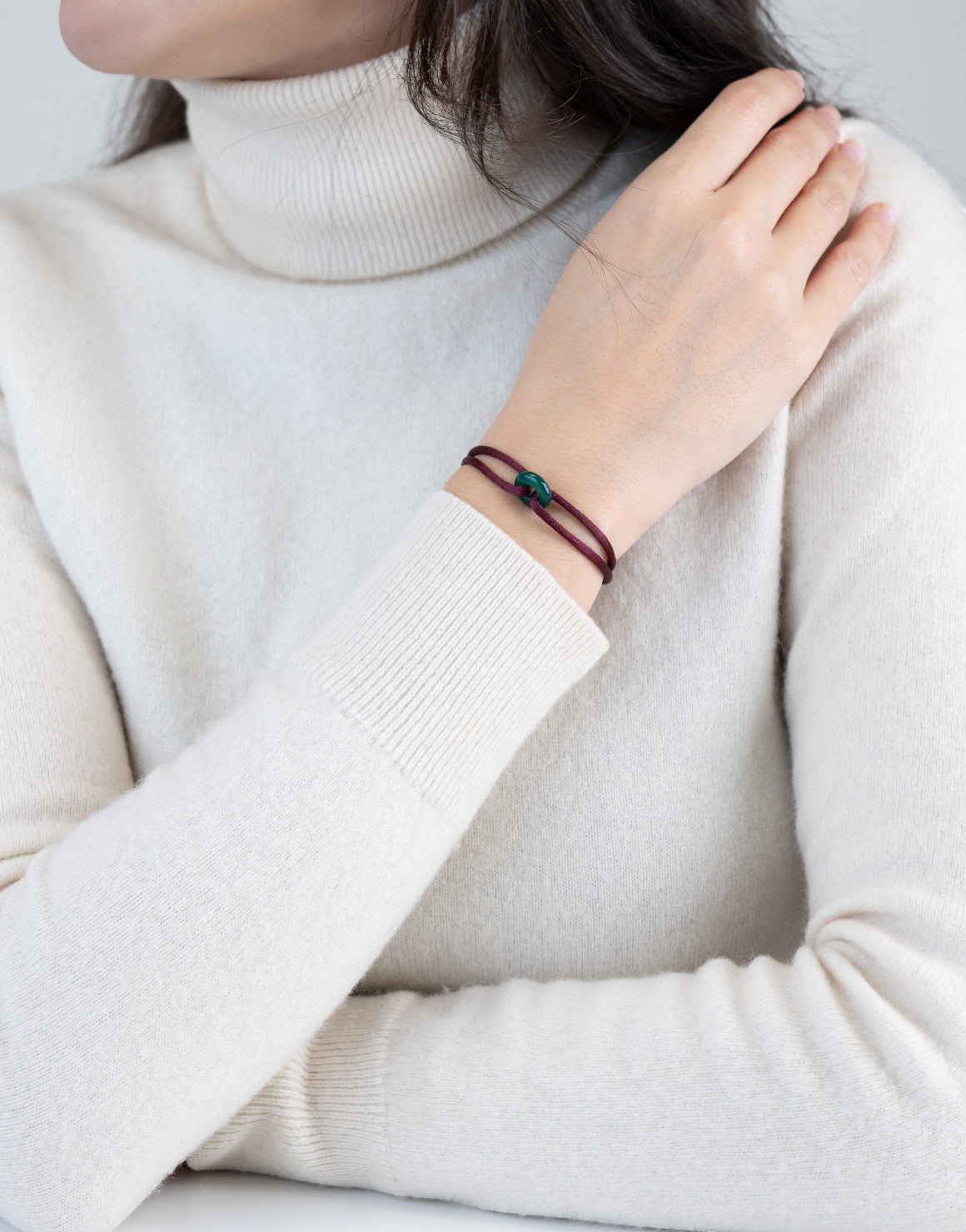 Green Soho Cord Bracelet