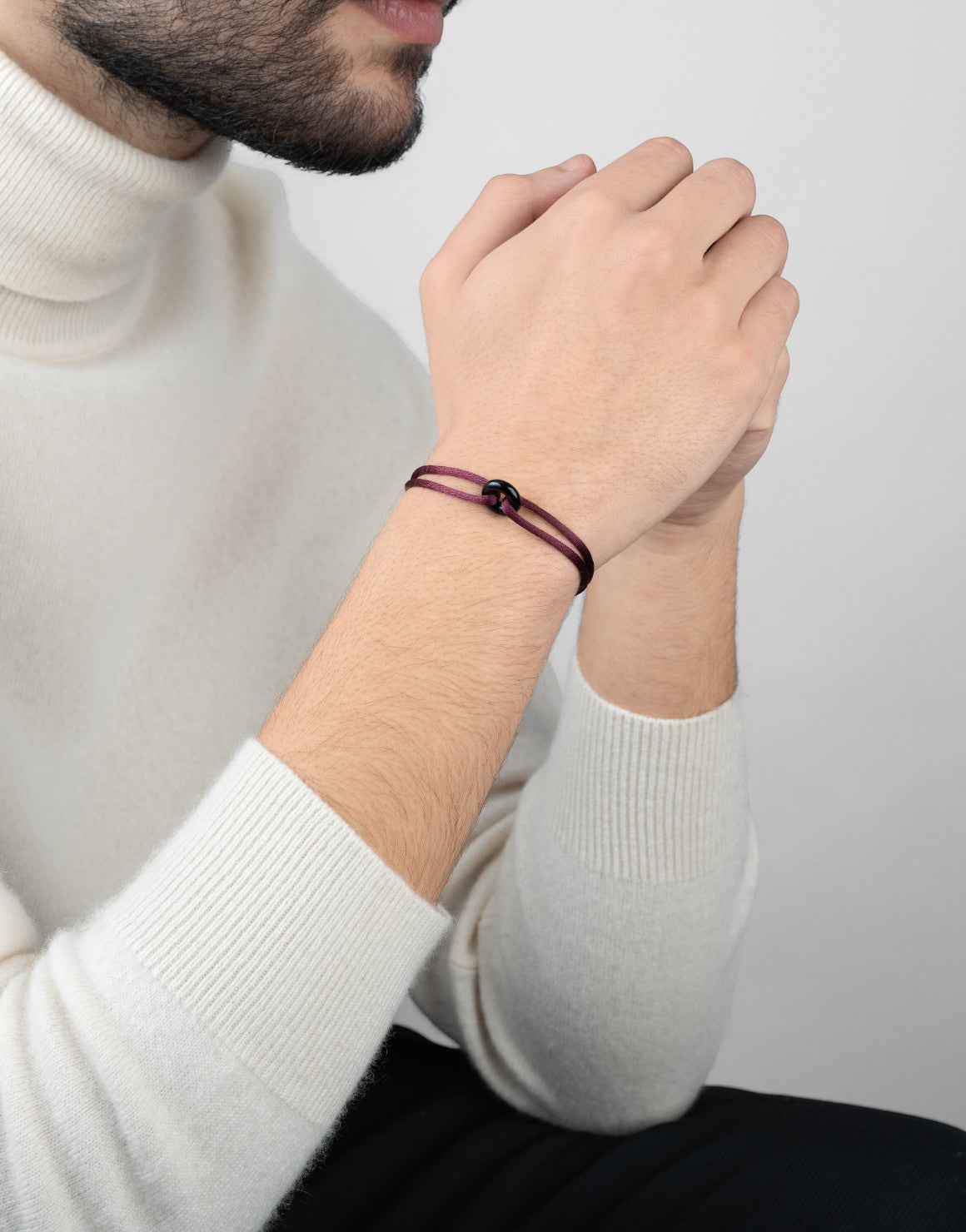 Black Onyx Cord Bracelet