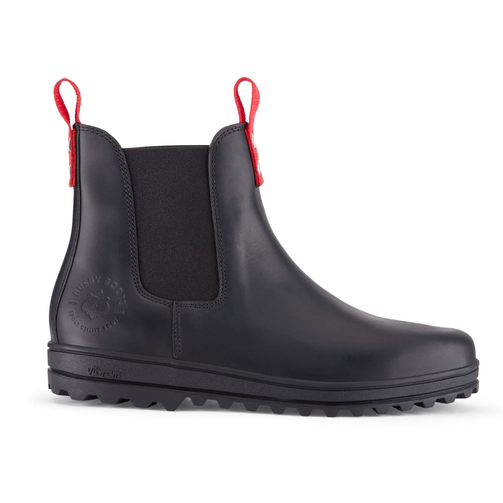 Men's Black Leather Winter Chelsea Boot