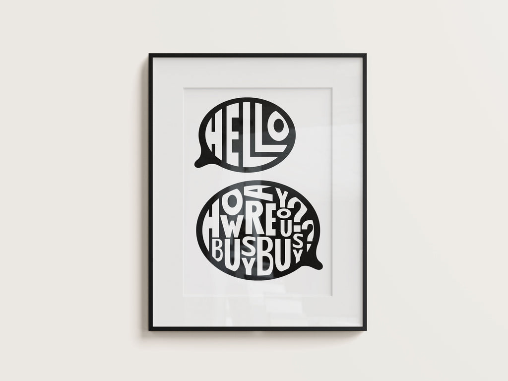 Busy Busy Screen Print Poster A2