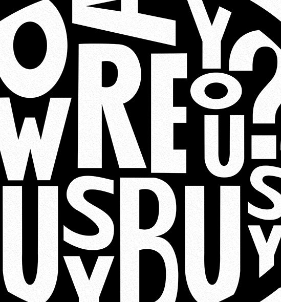 Busy Busy Screen Print Poster A2