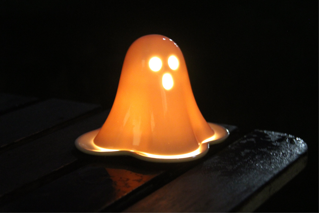 Ghost Tealight Holder for Halloween