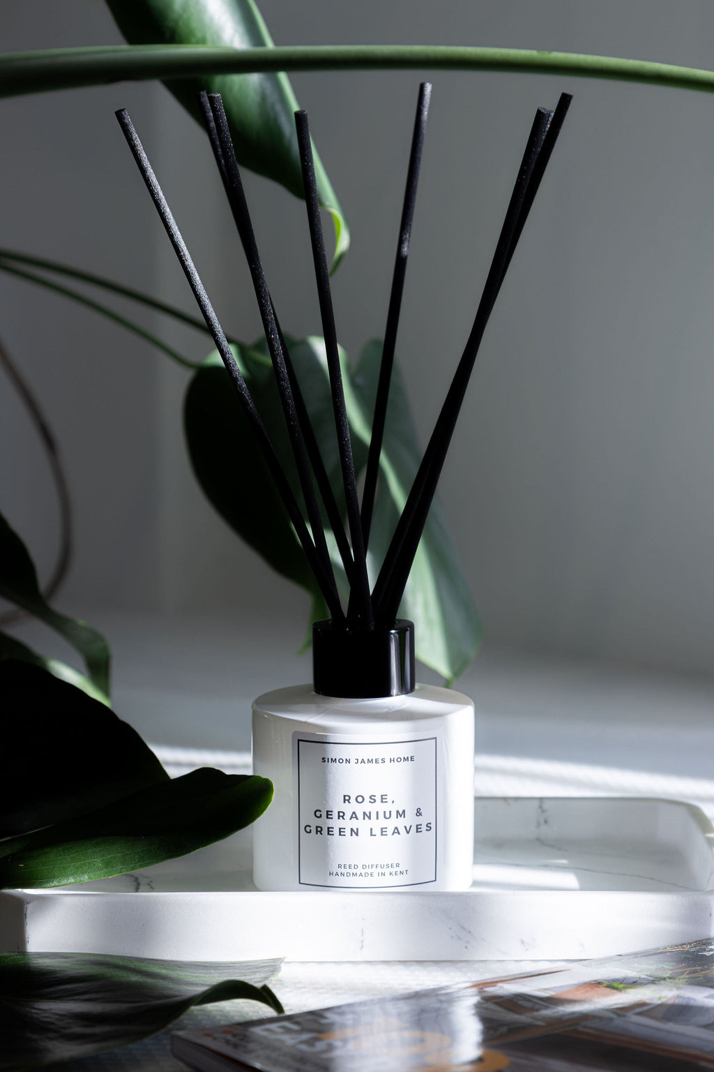 Rose, Geranium and Green Leaves Reed Diffuser