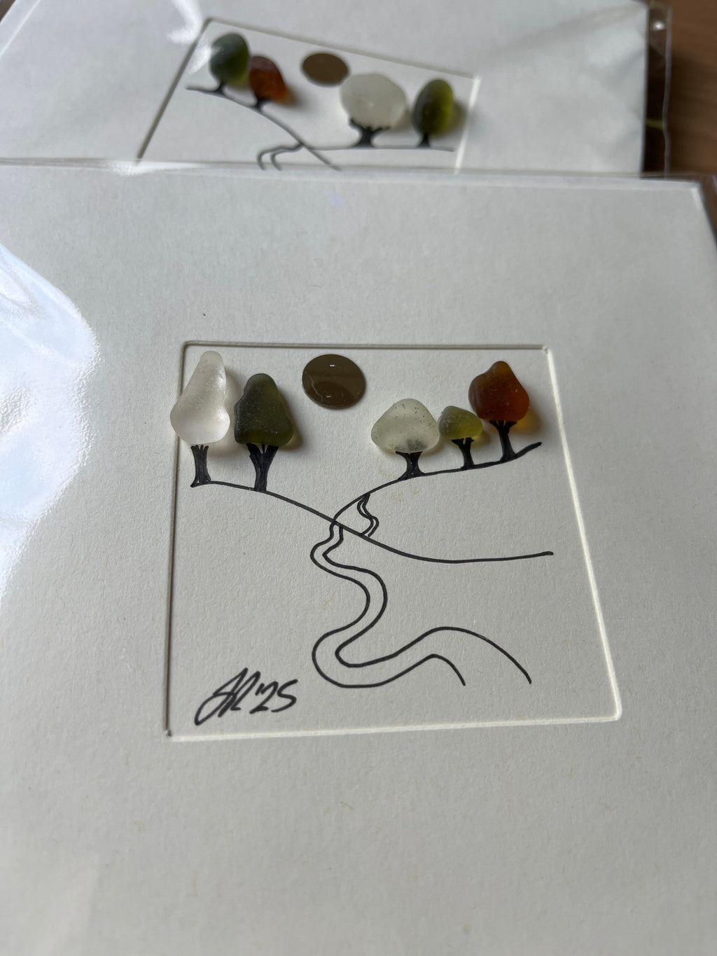 Reflective Trees Blank Card
