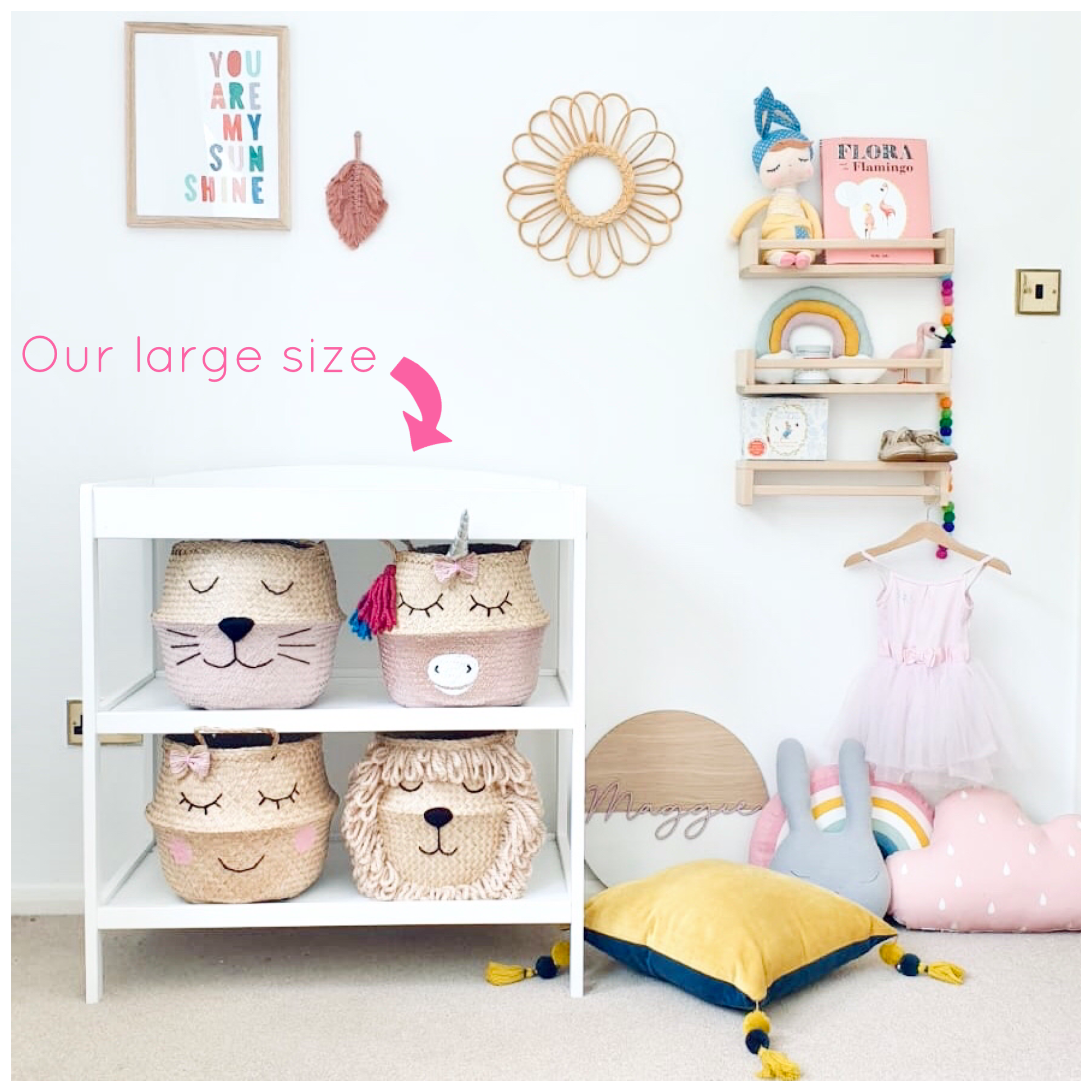 Toadstool basket - large