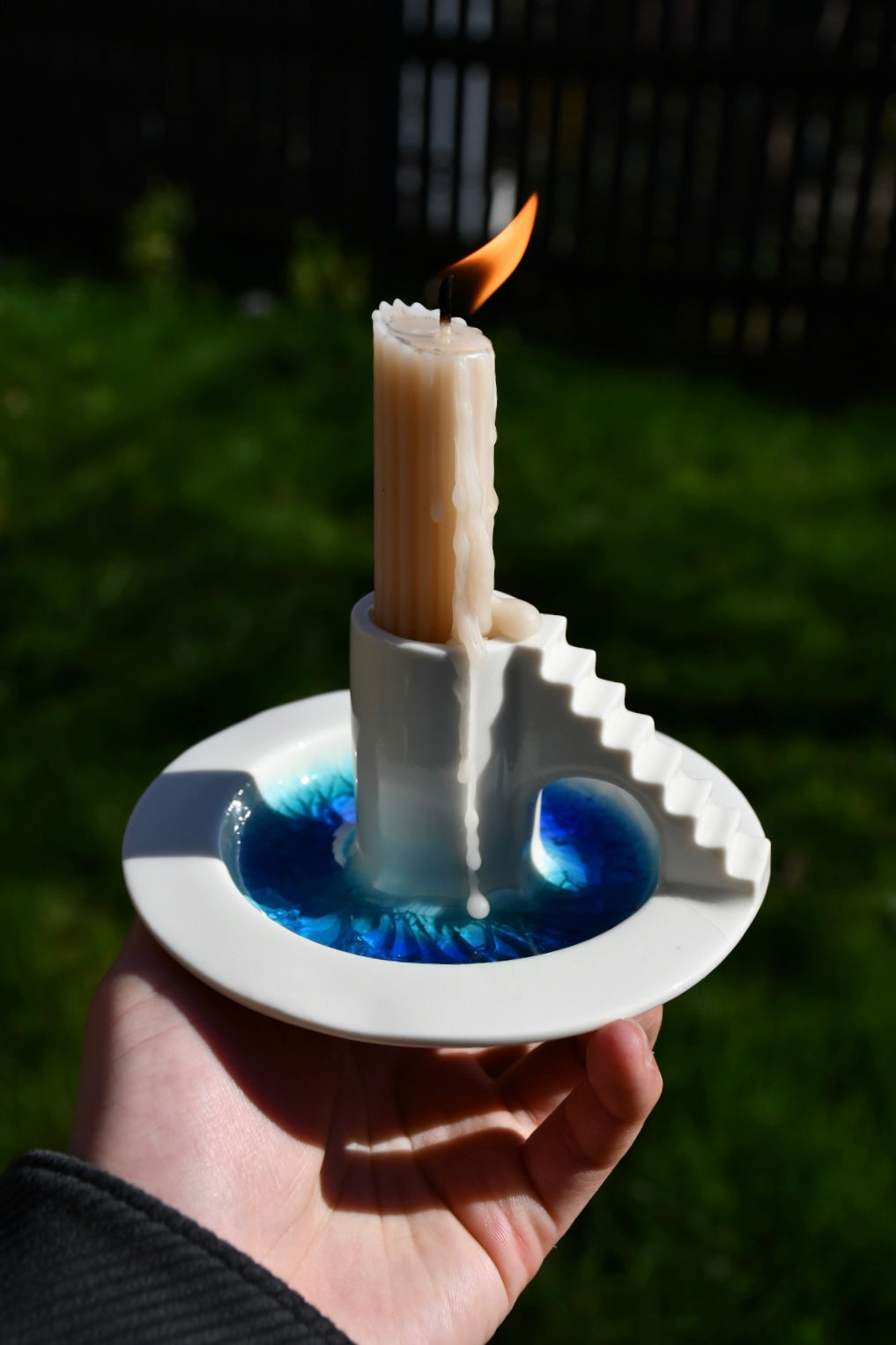 Castle Candle Holder with Moat