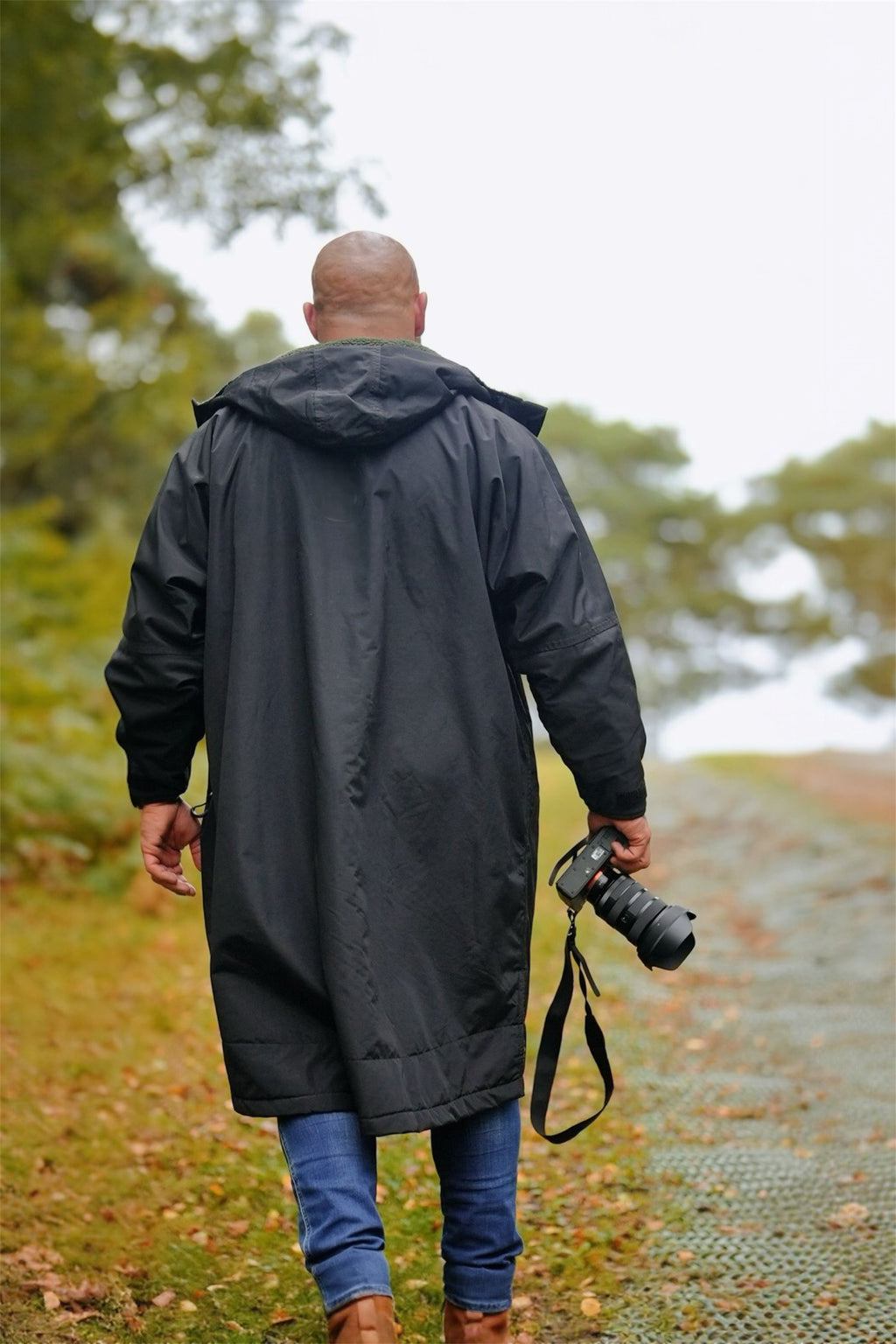 Parka Wear Anywhere Changing Coat Long Sleeve Black