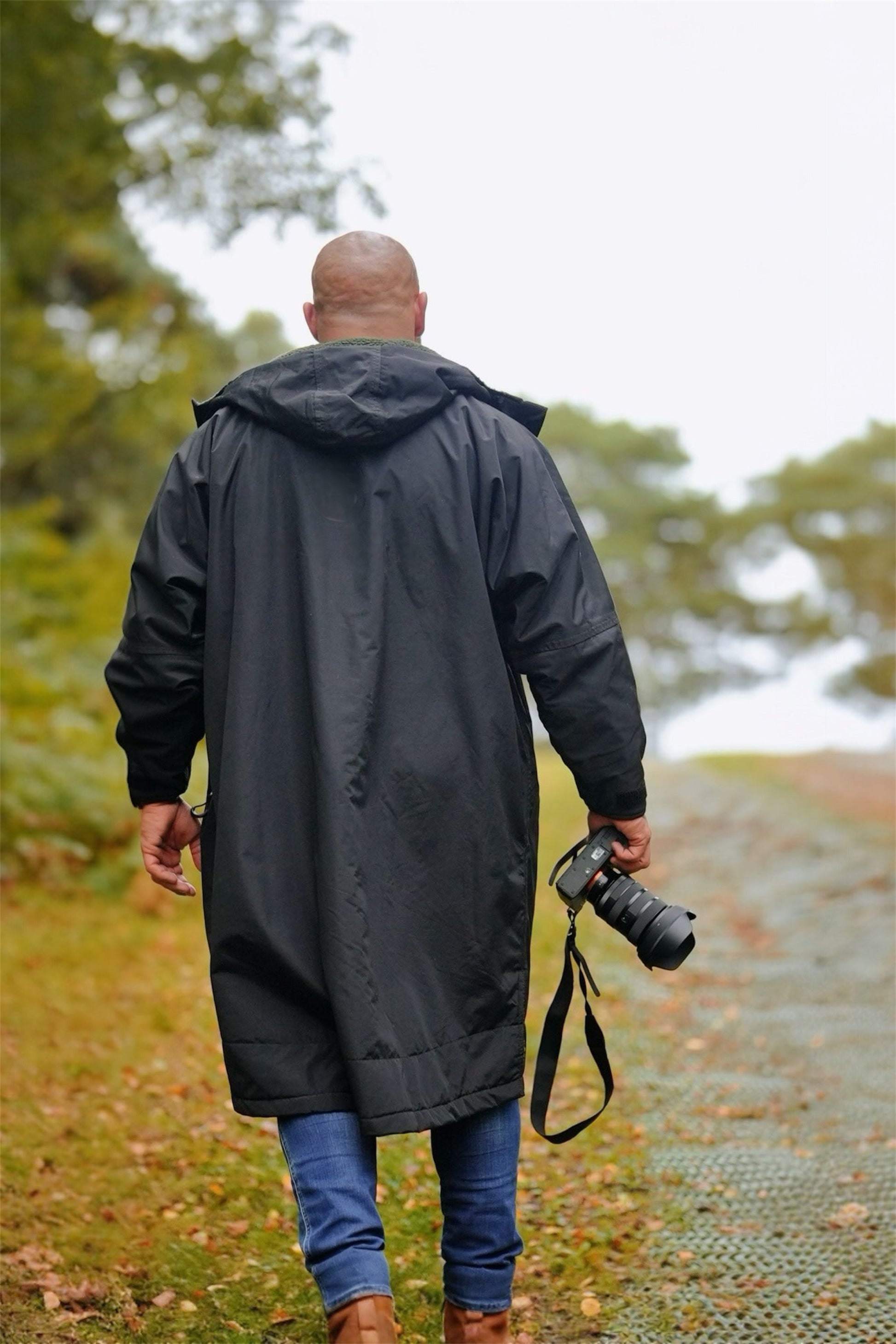 Parka Wear Anywhere Changing Coat Long Sleeve Black