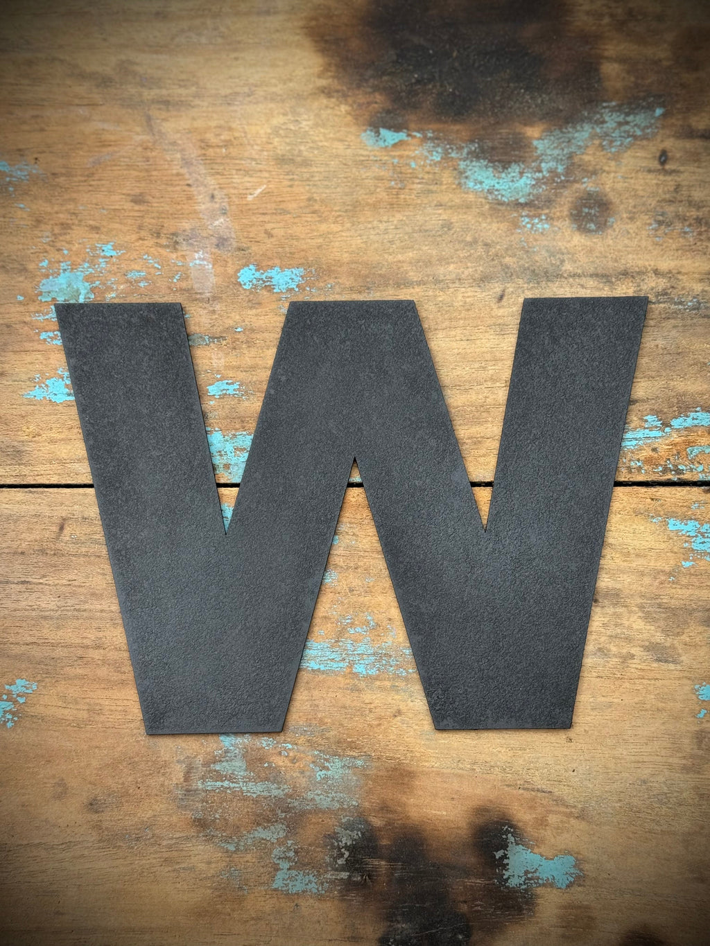 Black Metal Letters 12 inch and 5 inch Rustic Industrial Wall Decor