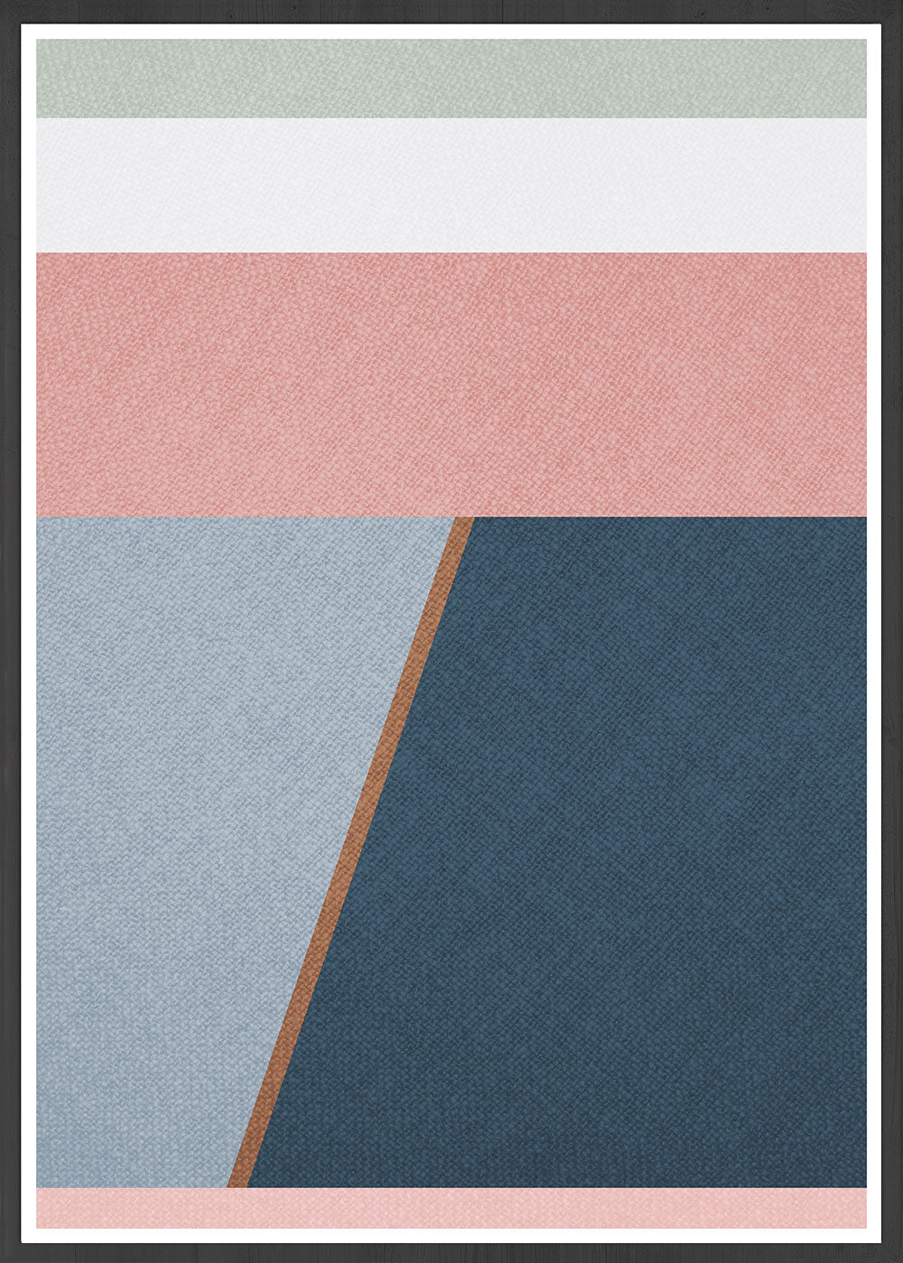 Calm Neutral Abstract Art Print