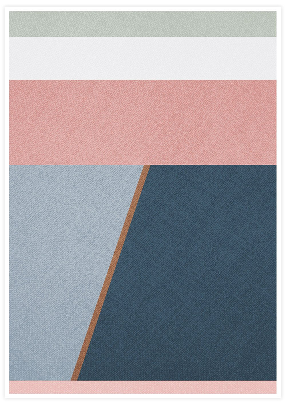 Calm Neutral Abstract Art Print