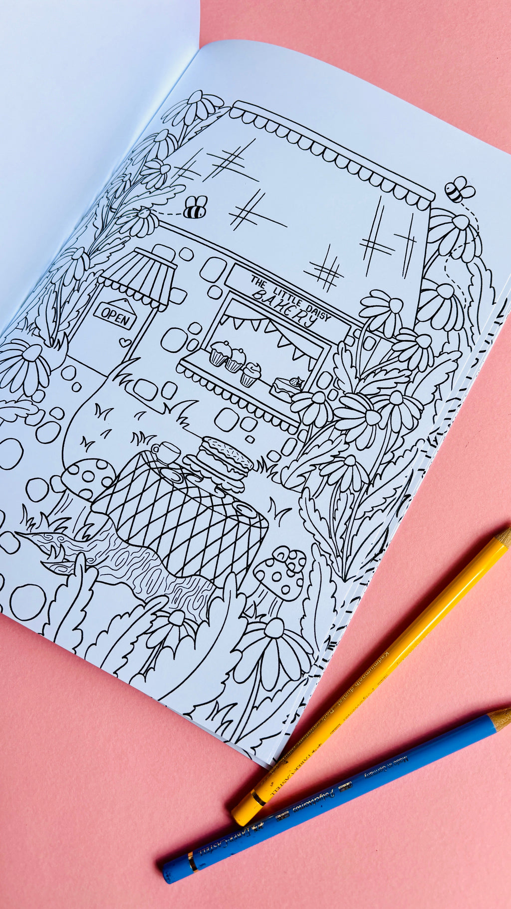 Fairy Tiny Homes Fantasy Colouring Book for Adults and Kids