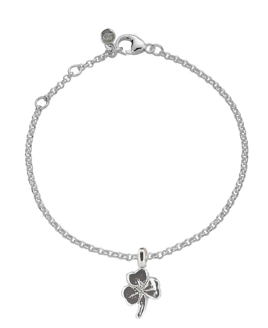 Lucky Clover Chain Bracelet in Sterling Silver