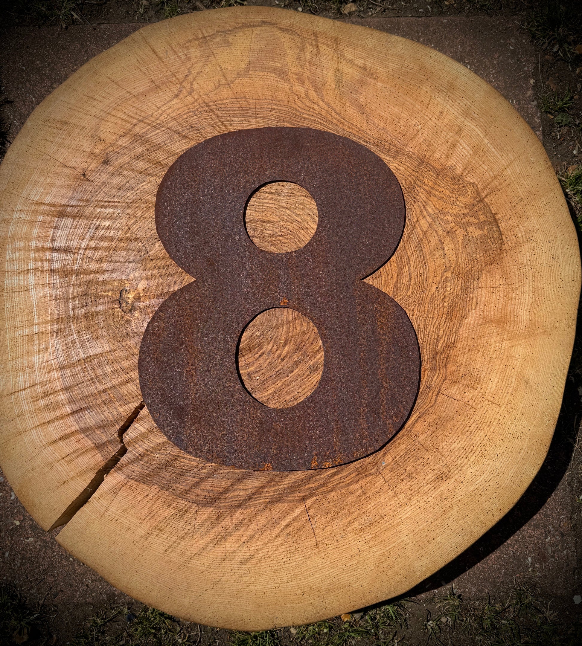 5 inch Fat Font Rusty Metal Letters A-Z 0-9