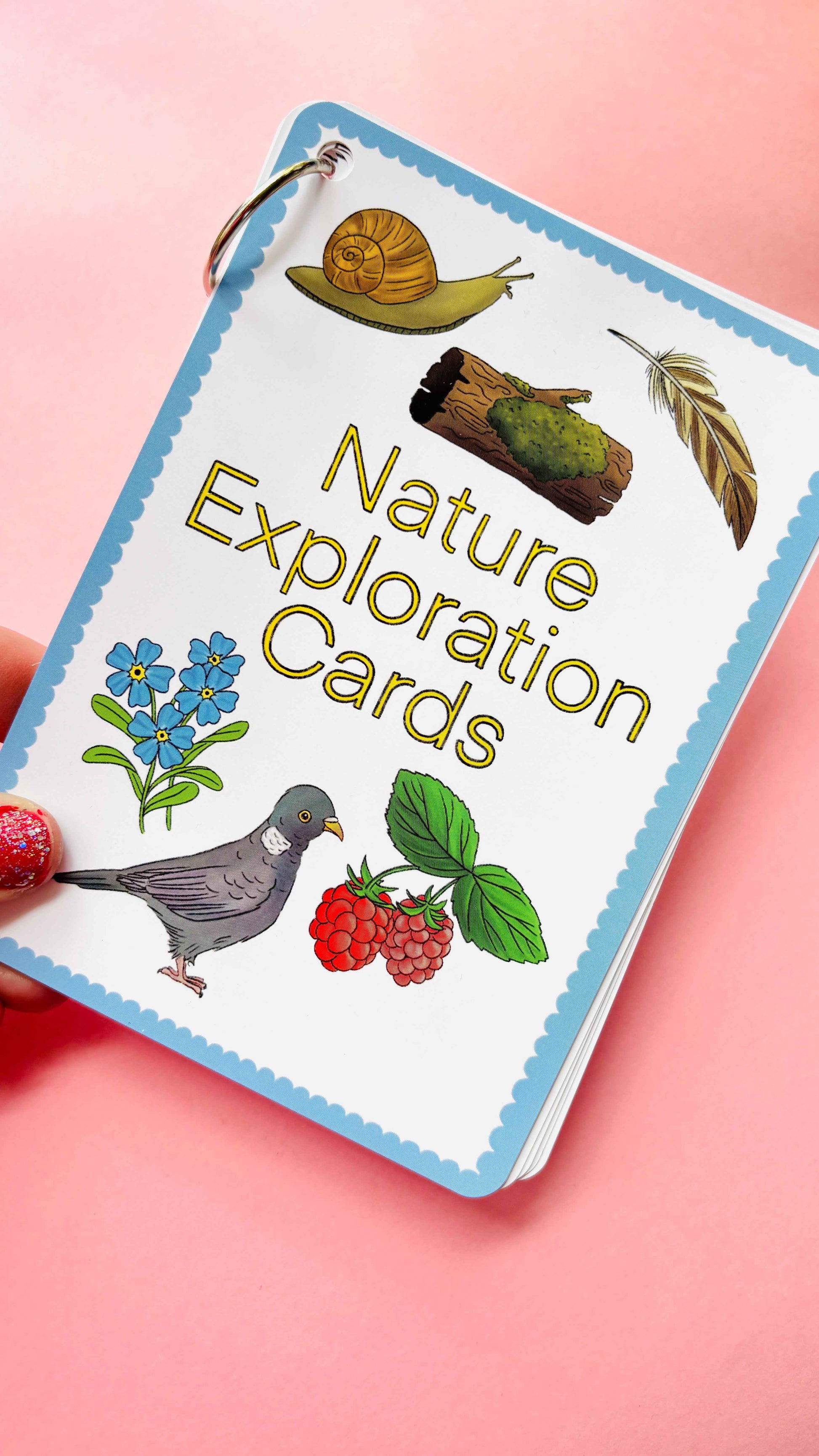 Nature Explorer Scavenger Hunt Cards Illustrated Educational Activity