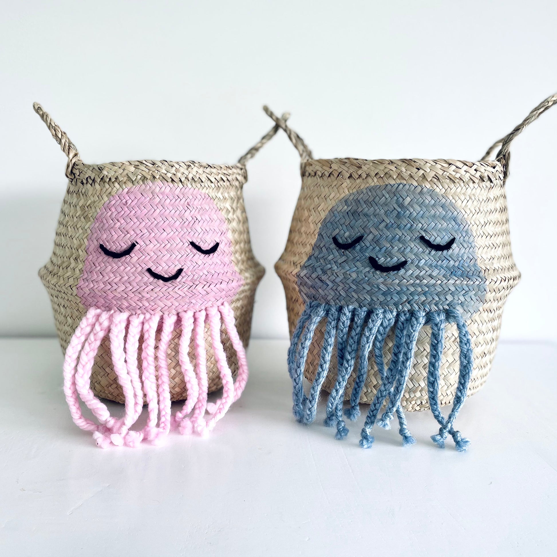Blue Jellyfish Basket - Small