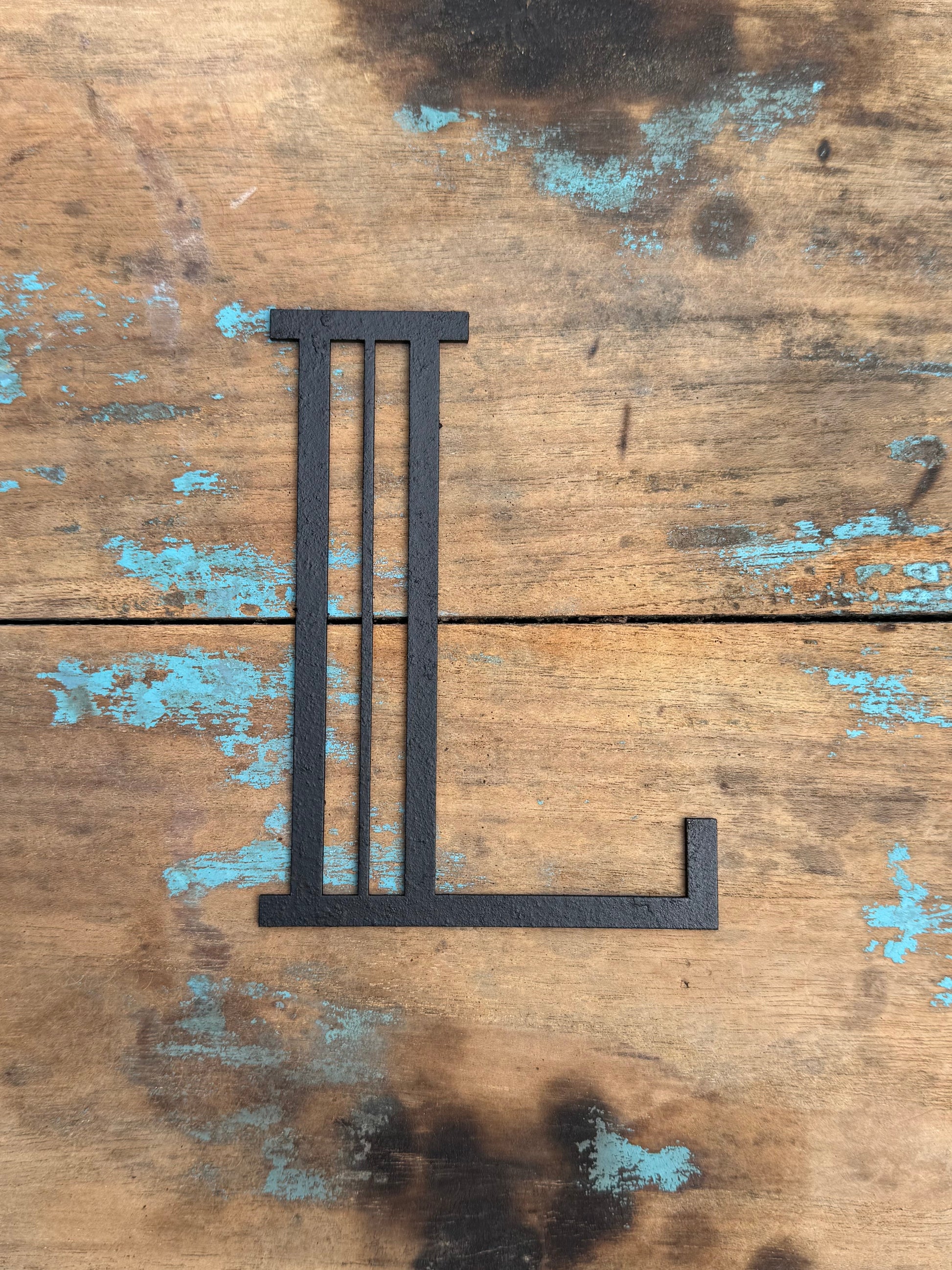 Black Art Deco Metal Letters and Numbers 5 inch or 12 inch