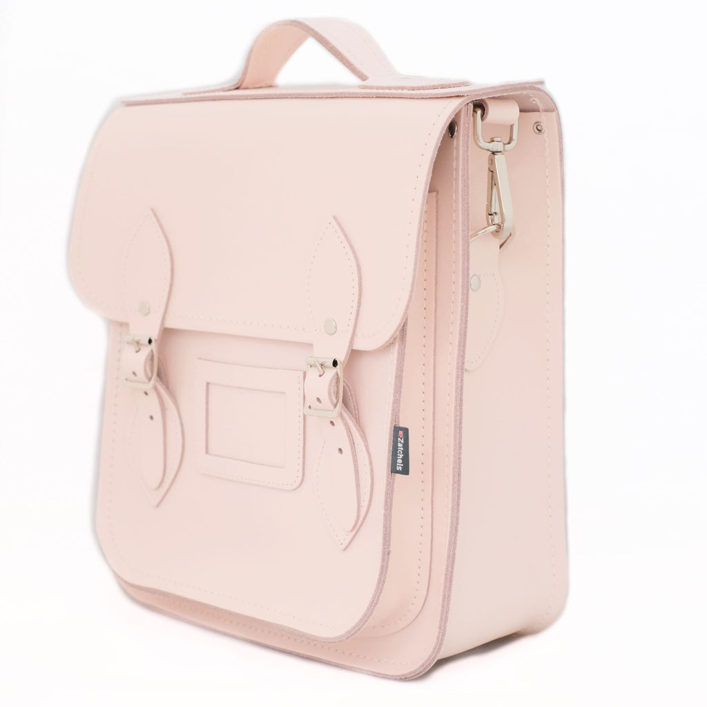 Handmade Leather City Backpack Cherry Blossom