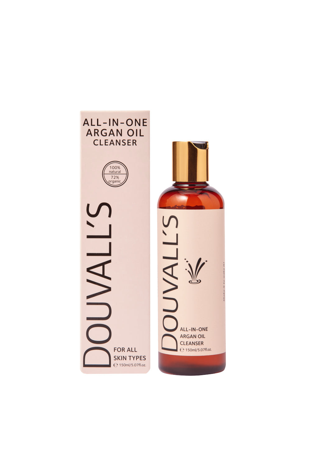 Organic Argan Oil Cleanser 150ml Deep Cleansing and Makeup Remover