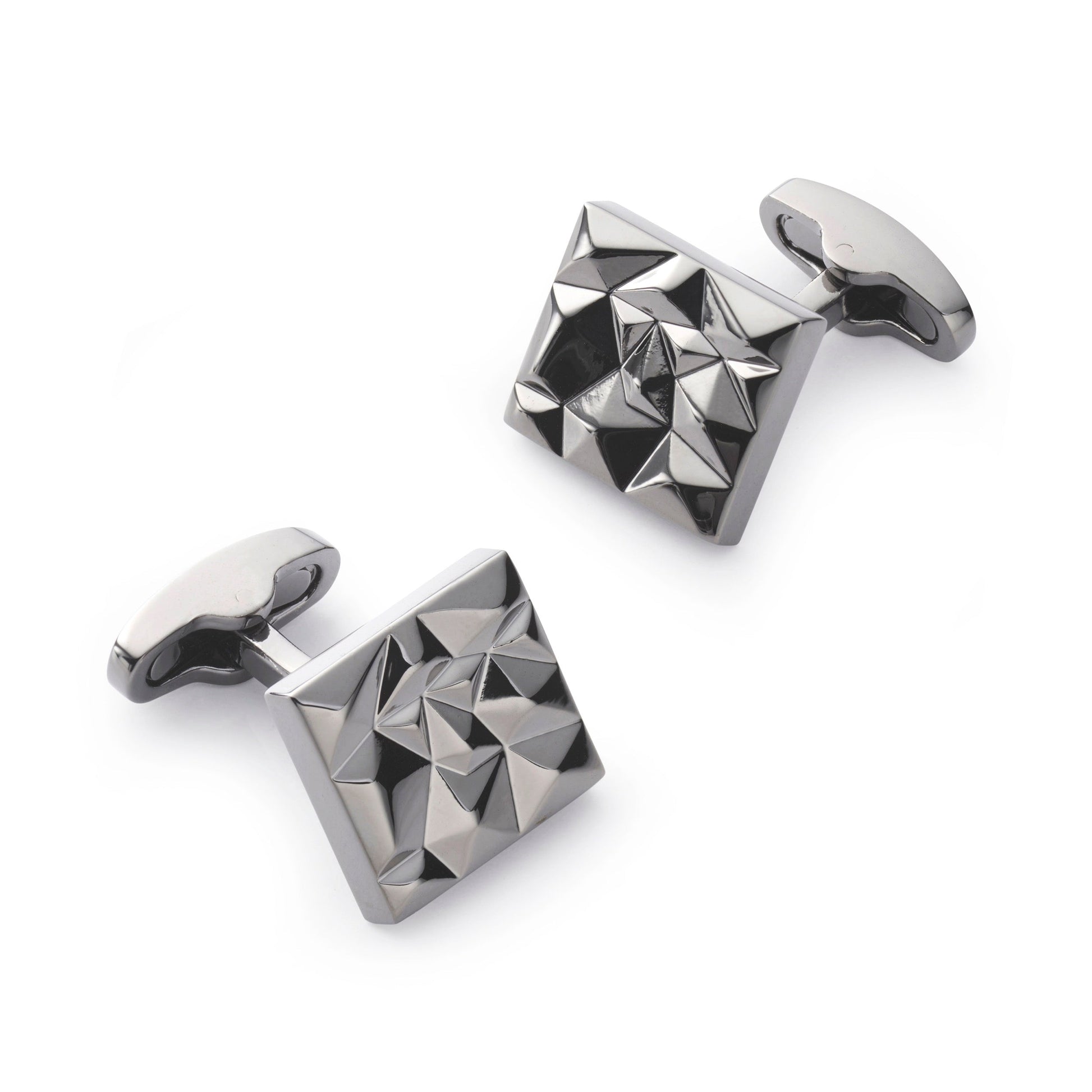 Gun Metal Modernist Cufflinks