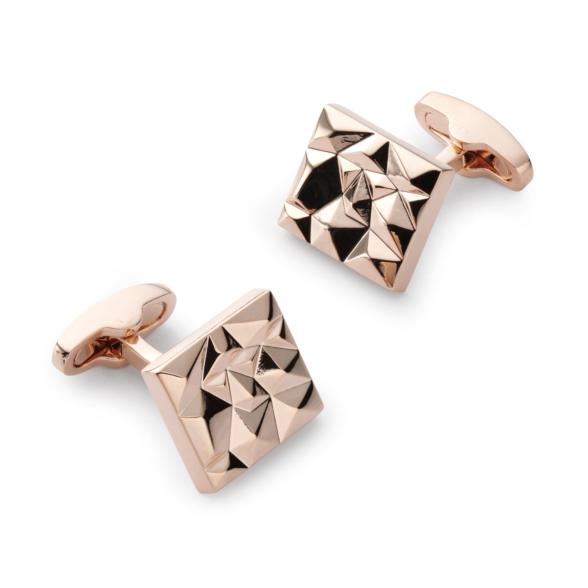 Rose Gold Modernist Cufflinks