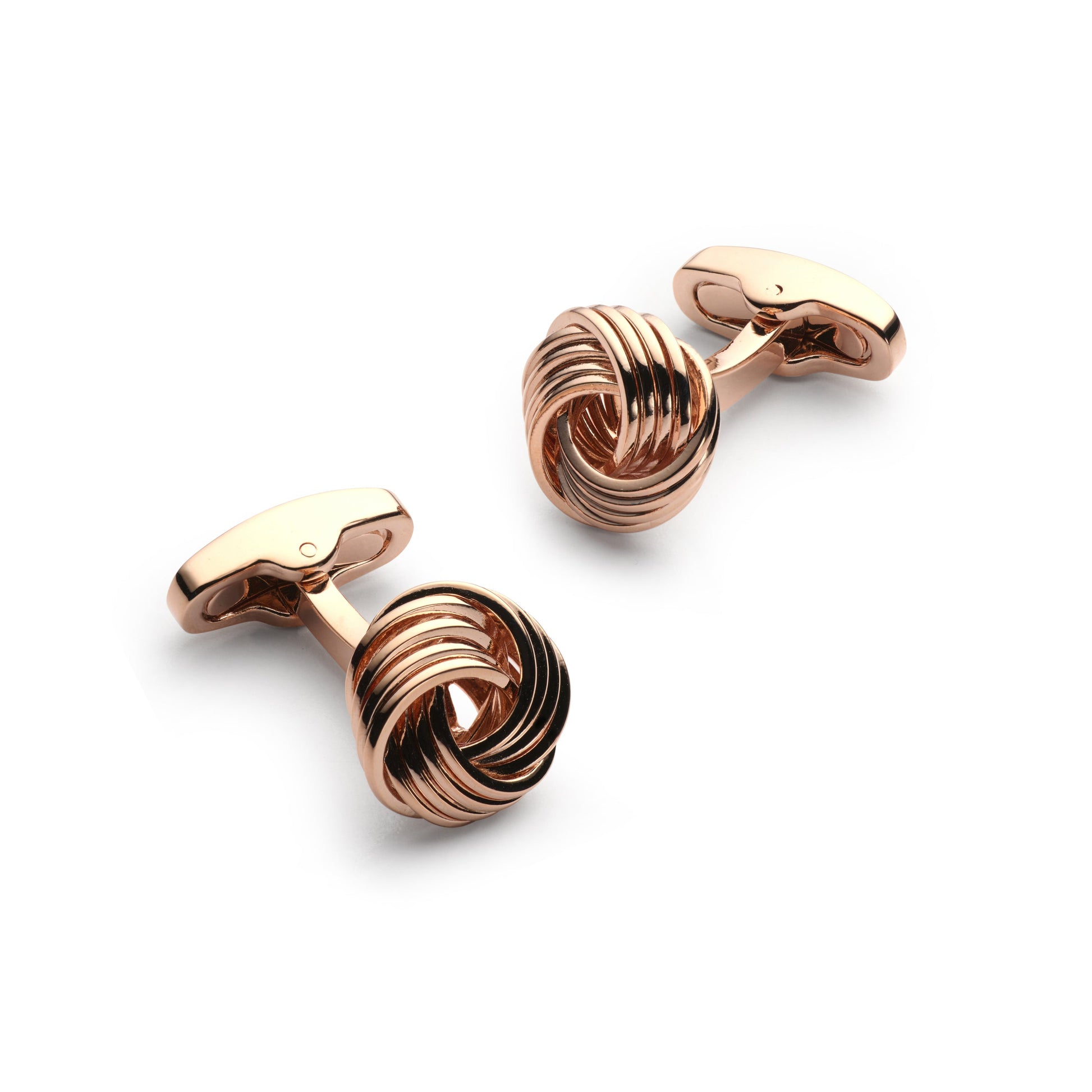 Rose Gold Knot Cufflinks