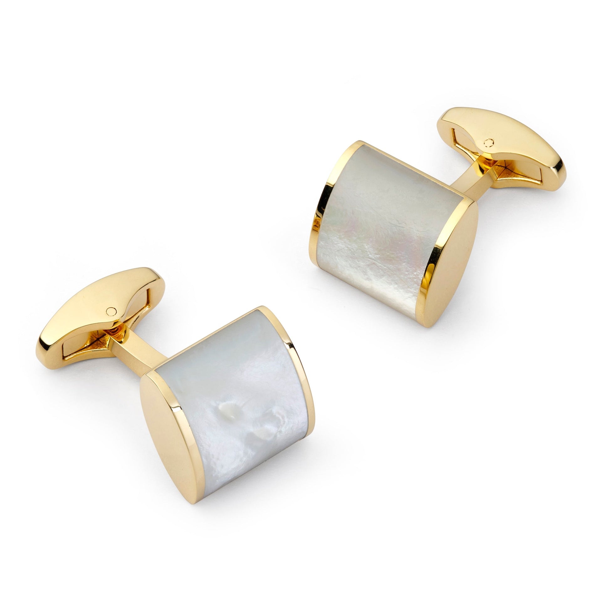 Mother of Pearl Cufflinks in Gold
