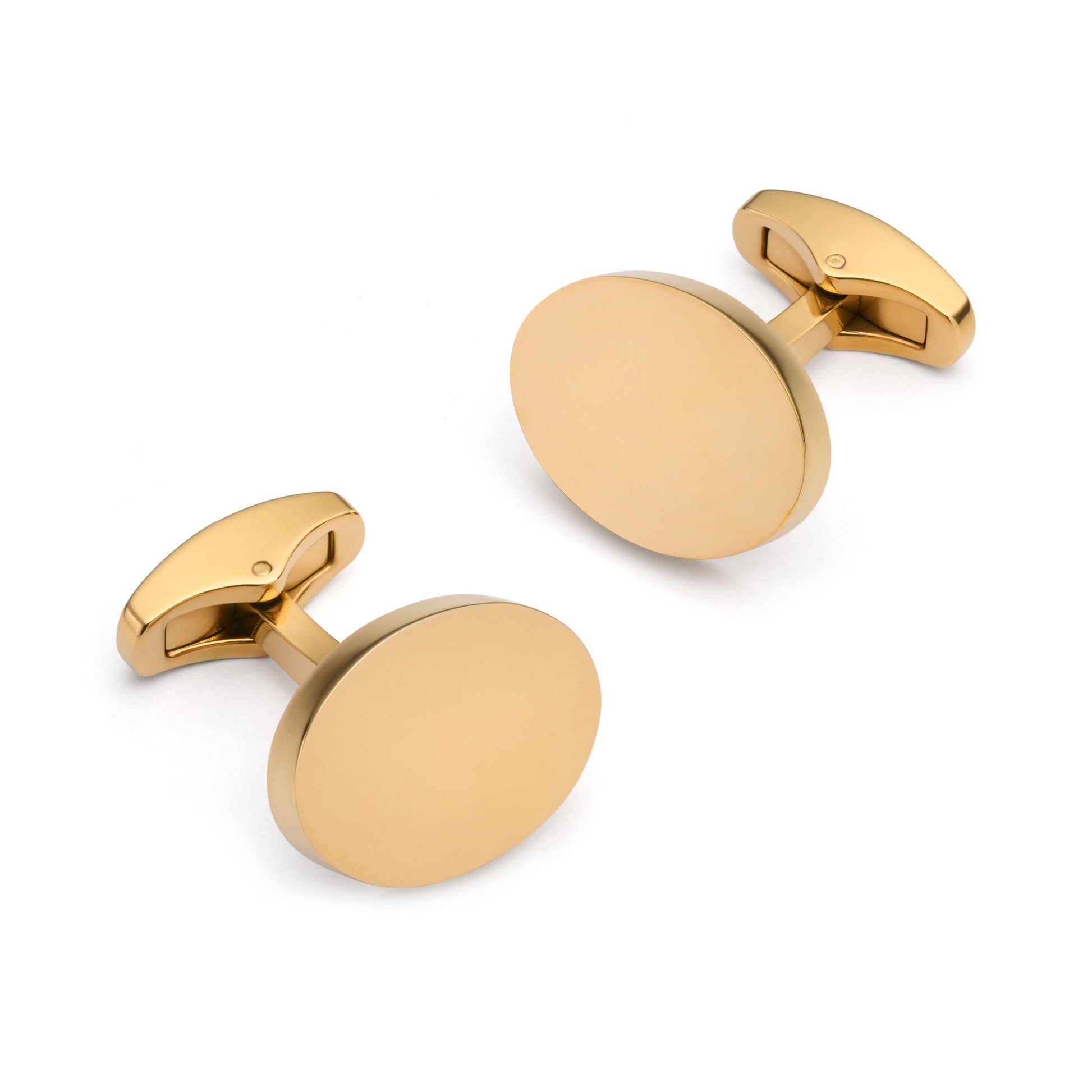 Oval Gold Cufflinks
